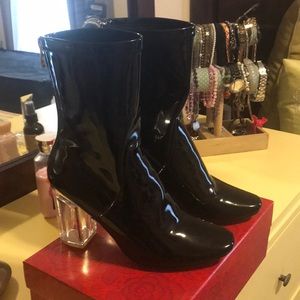 Ankle black boots
